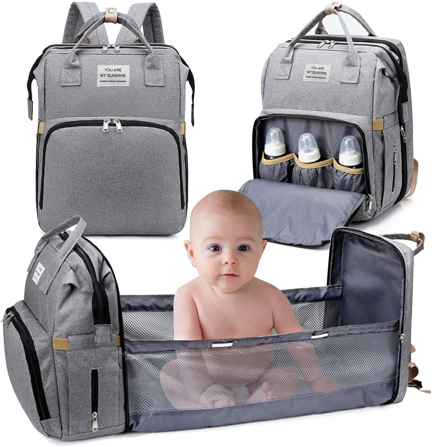 Mochila Para Bebes Con Cambiador Portátil